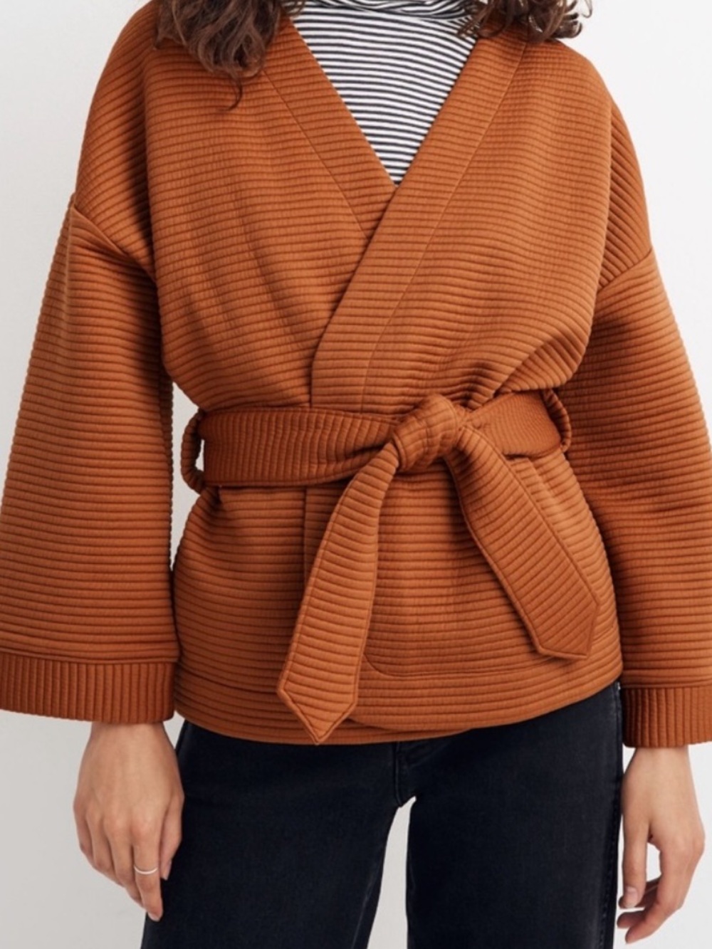 Madewell texture & thread kimono jacket